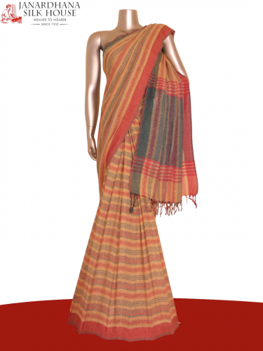 Handloom Pure Tussar Silk Saree